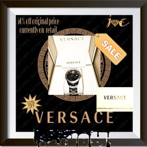 Authentic versace watch with warranty